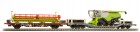 40008 ACME Flat cars type Uai and Kgps loaded with CLAAS Harvester